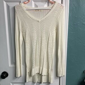 Faded Glory White Knit Sweater
